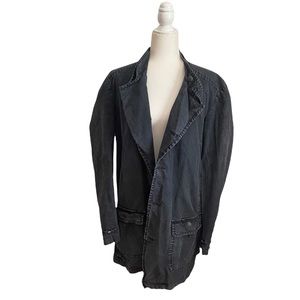 Tom Rebl Black Stonewashed Jacket
